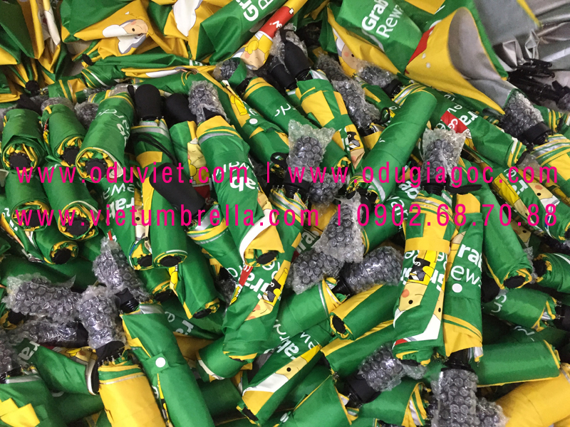 xưởng sản xuất ô dù cầm tay in logo quảng cáo
